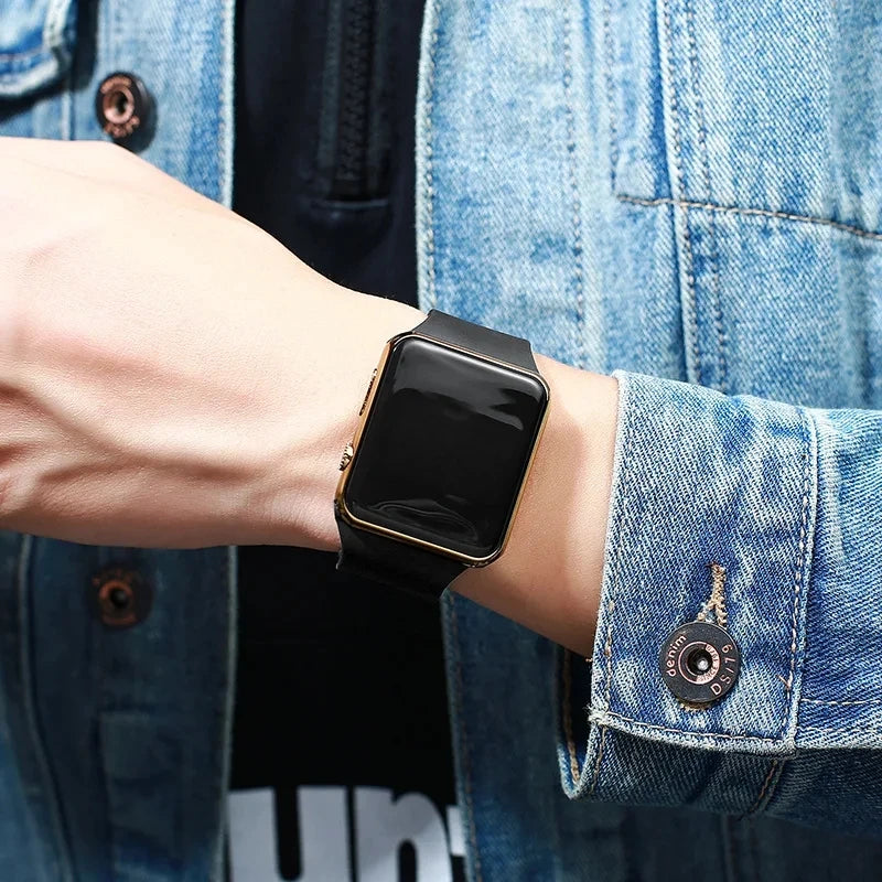 Simple Digital Watch for Men Women Fashion Sport LED Electronic Watch