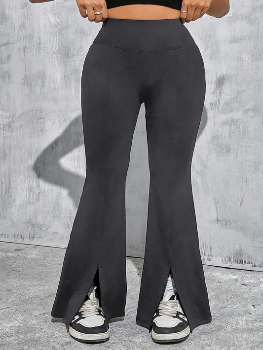 Women's Palazzo Wide Pants- High Waisted Casual Flare Pants