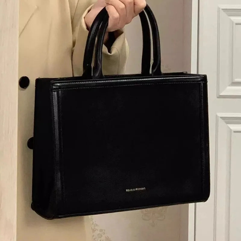 Briefcase Bags Tote Bag for Women Shoulder Bag Large Capacity Retro Purse