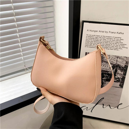 WOMEN'S Bag Underarm Bag  Handbags Retro Solid Color