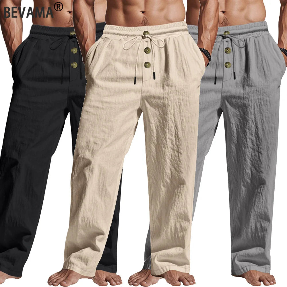 Men's Casual Pants  Summer Breathable Trousers