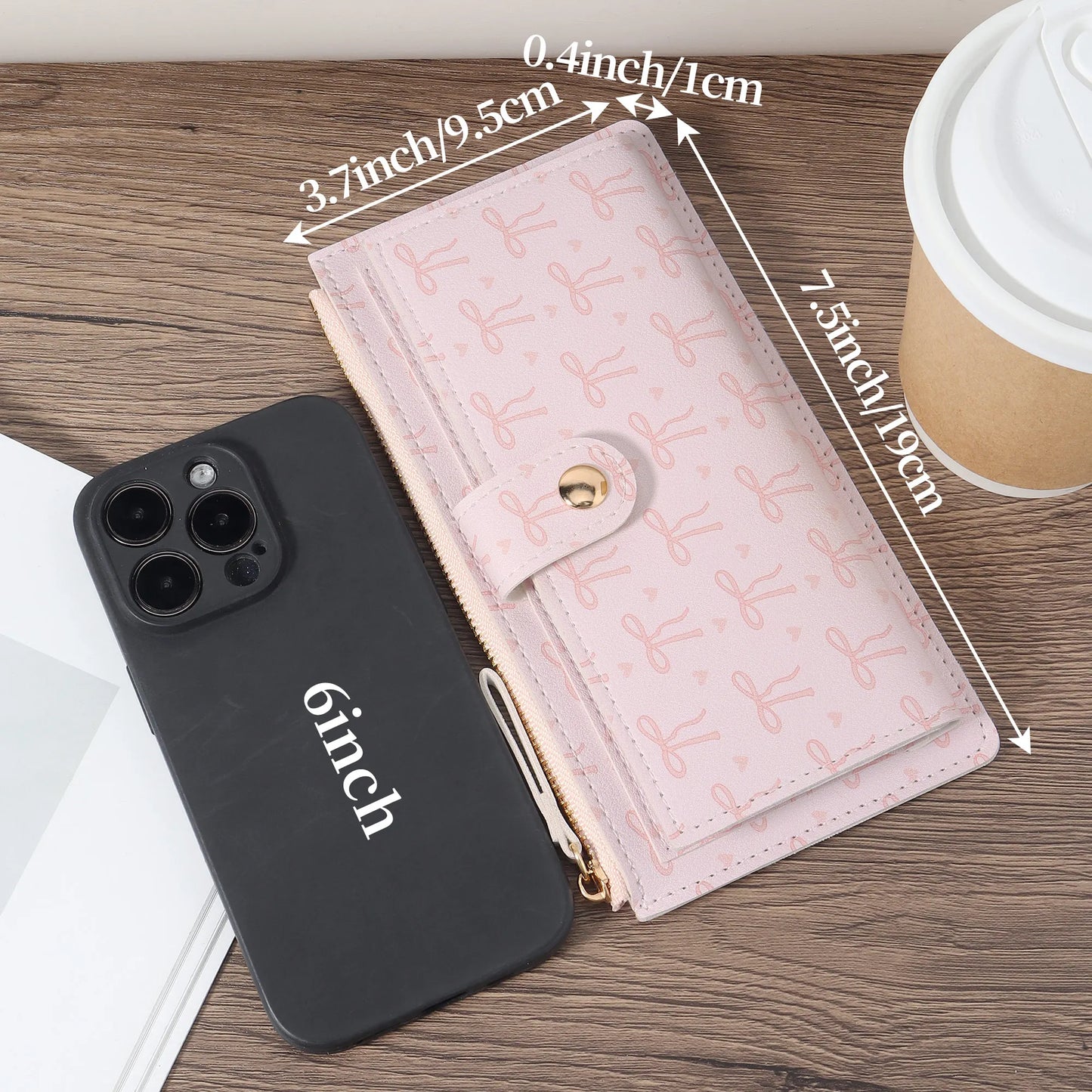 Women's long wallet, coin wallet, multi card slot function wallet