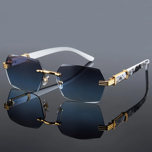 Fashion Rimless Sunglasses Men Women Populare Frameless Sun Glasses