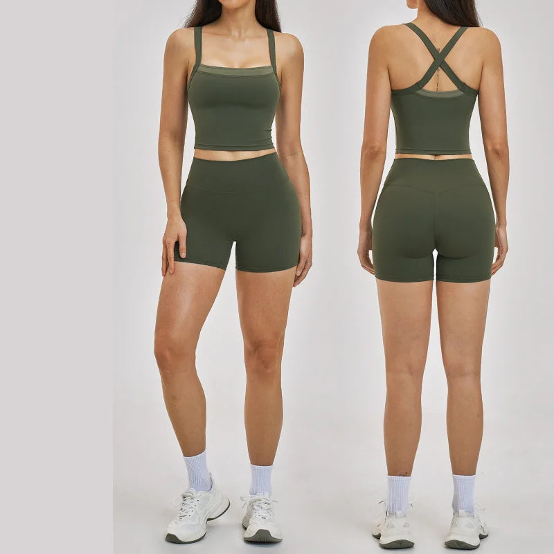 Yoga Tracksuit 2 Pieces Workout Sets