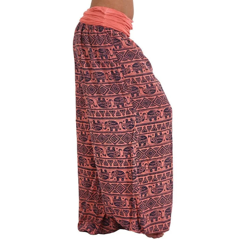 Geometric Haren Pants Casual Comfortable Loose Printed Pants