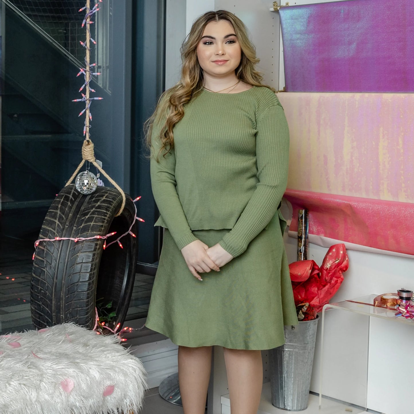 Fashion Women Knitted Clothes Set