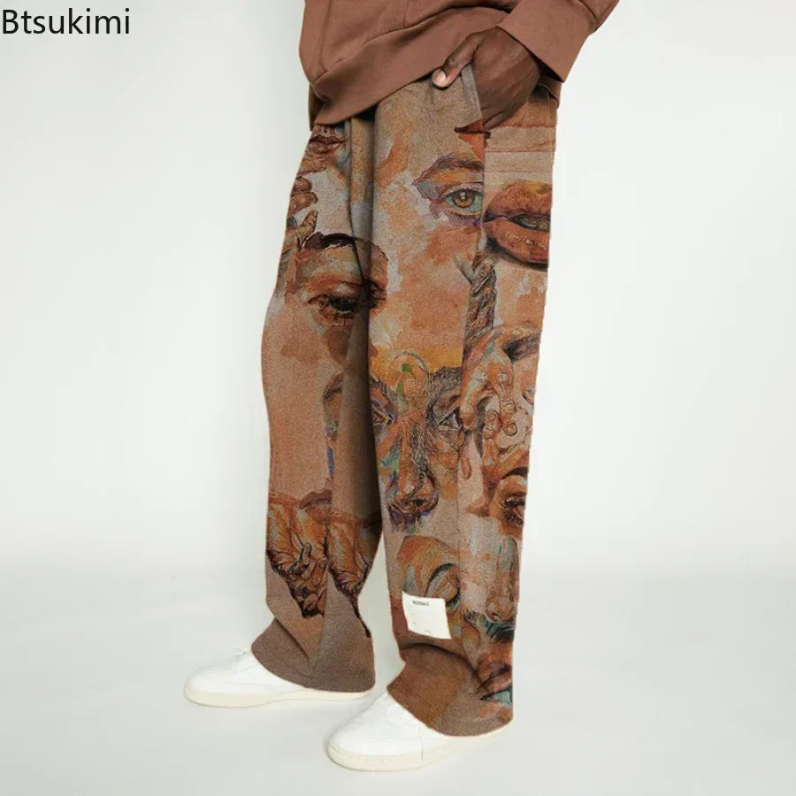 Men's High Street Loose Wide Leg Pants