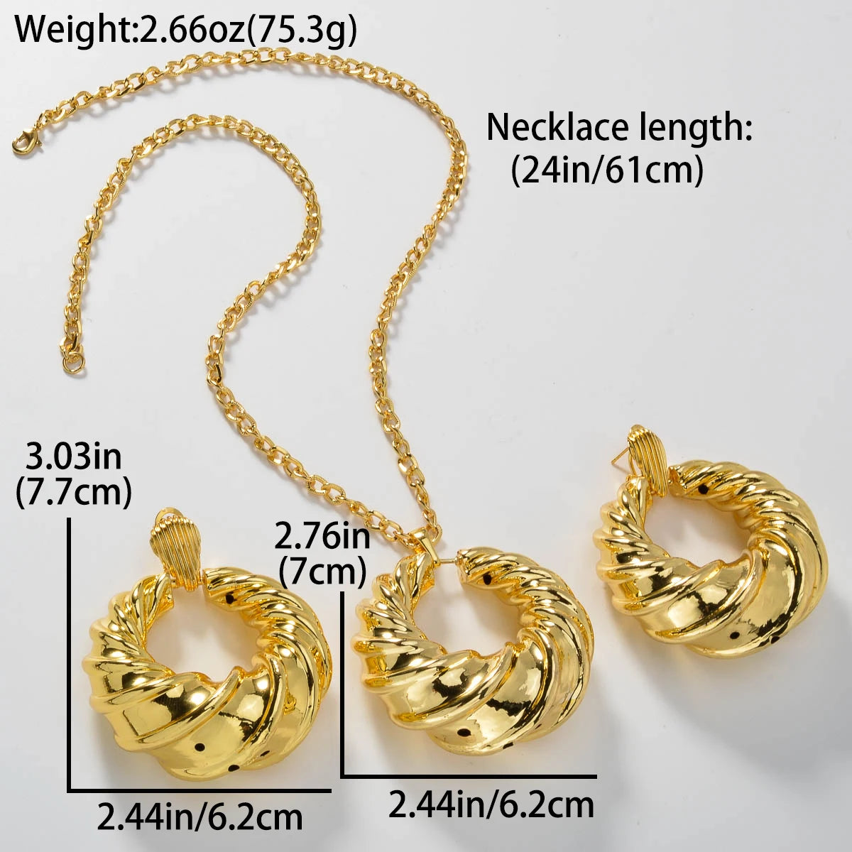 2pcs Men's Women's Jewelry Set