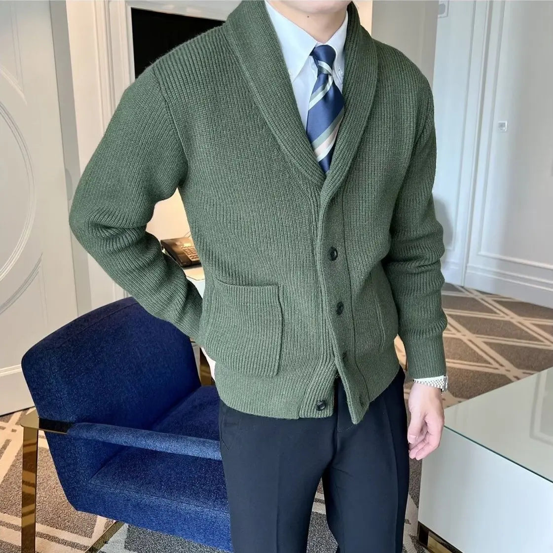 Cardigan Jacket V Neck Coat Knit Sweater