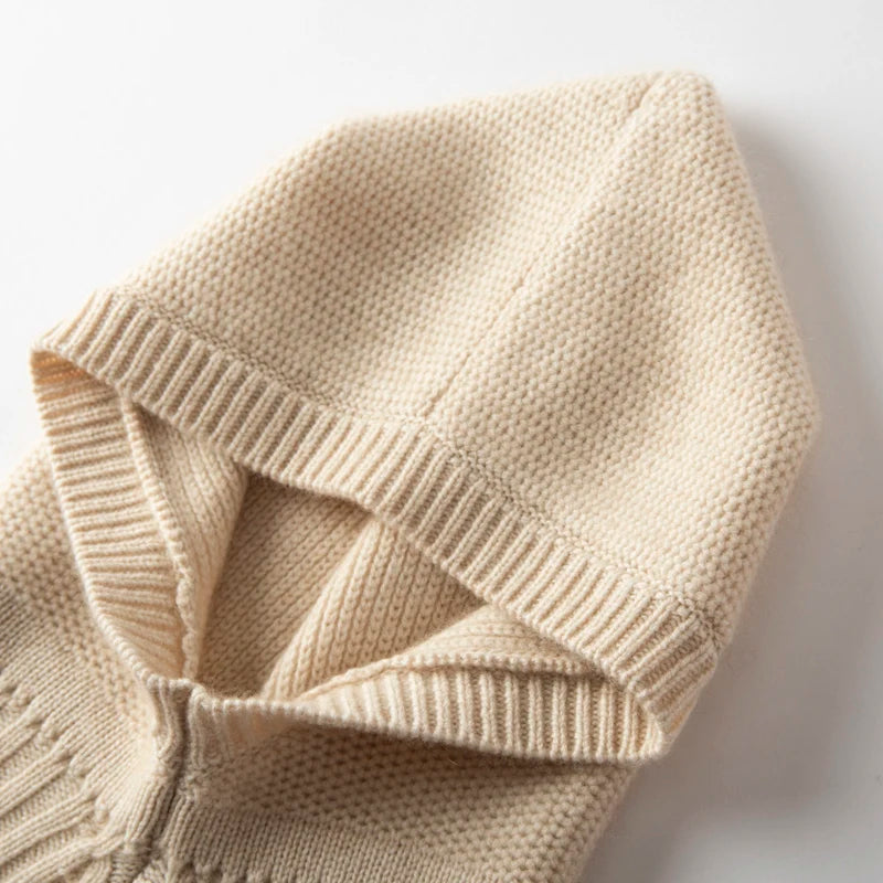 Women's Hat Cashmere Knitted Scarf