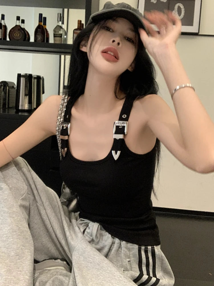 Tanks Women Personality Creativity Casual Lady Sweet Thin