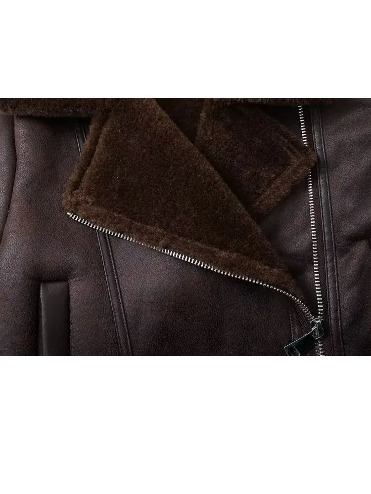 Warm Reversible Short Jacket Coat