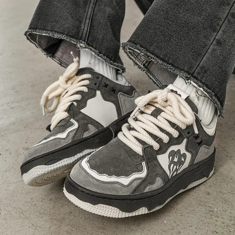 Women Sneakers Flame Mixed Color Shoes