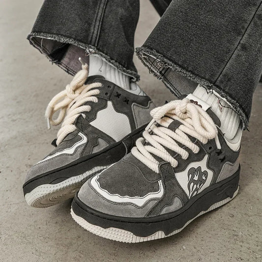 Women Sneakers Flame Mixed Color Shoes