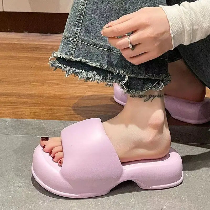 Cloud Slides Pillow Slippers Non-Slip Bathroom Shower Sandals