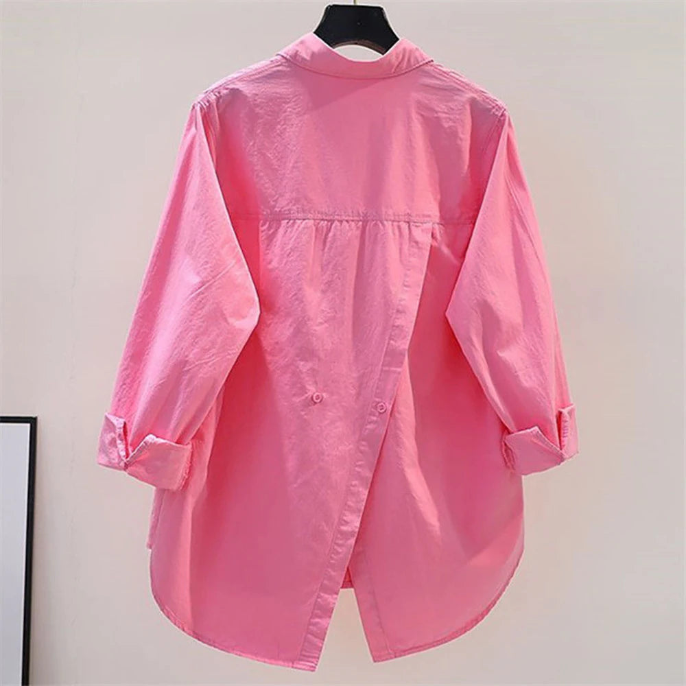 Women's Casual Sets Oversized Cotton Shirts