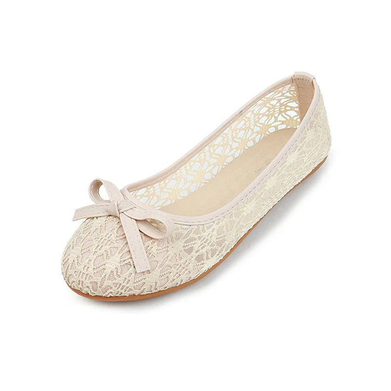 Women Fashion Slip On Cut Outs Flat Shoes