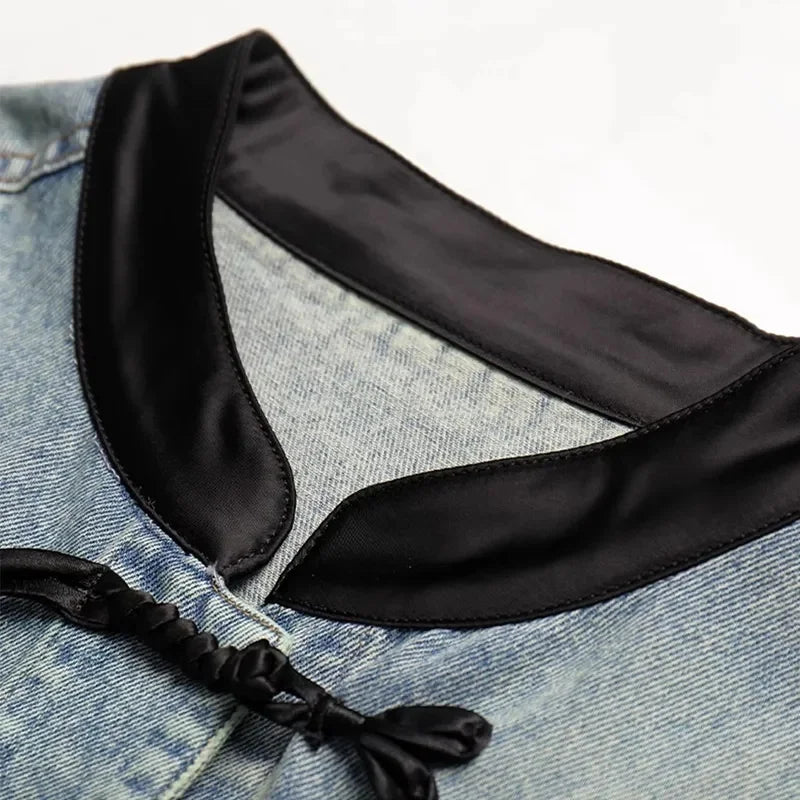 Denim Jacket For Women  Embroidered Style Versatile Denim
