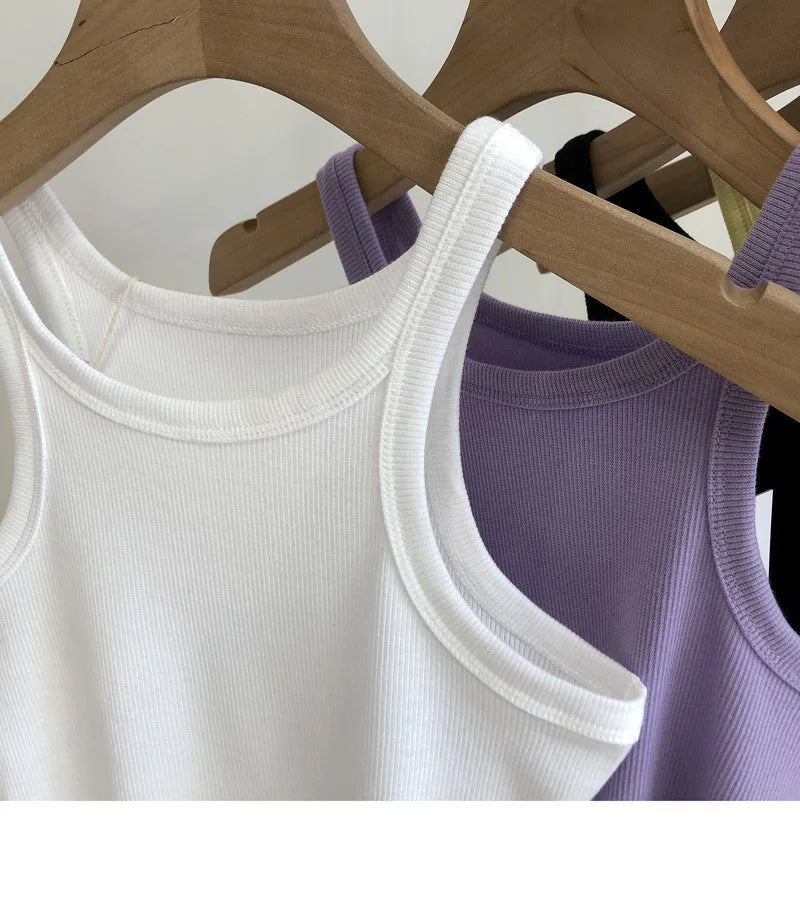 Women Tank Tops Sexy Cropped Top