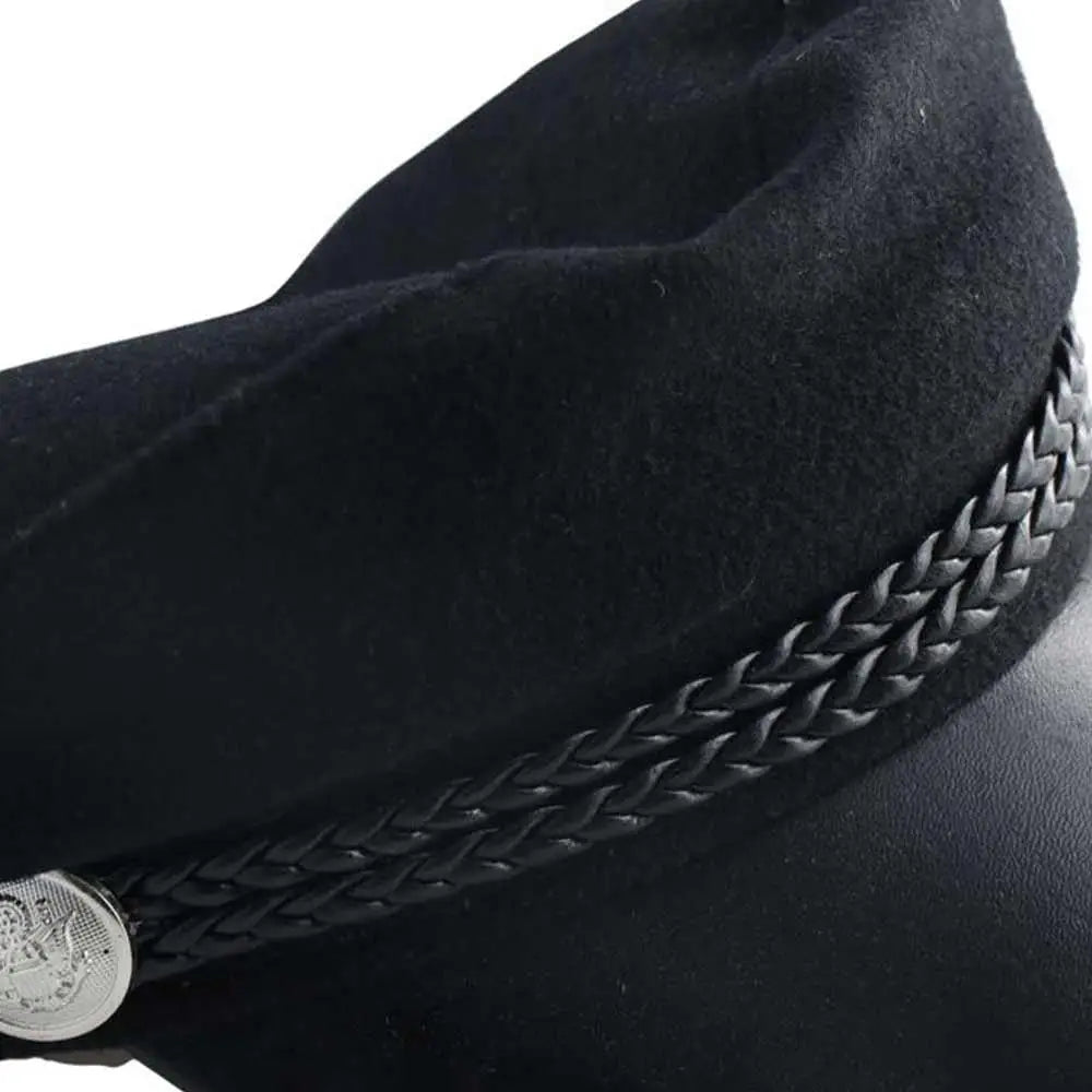 Women Men Octagonal Hat Beret Caps Sailor Hats