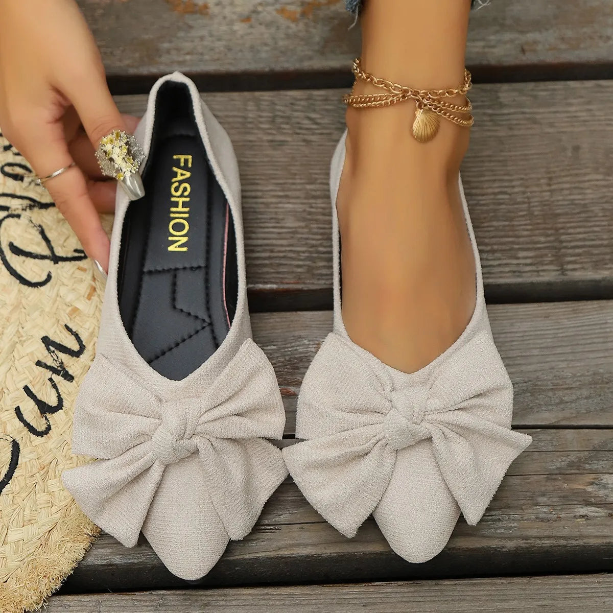 Women Flats Shoes  Pointed Toe Female Loafers