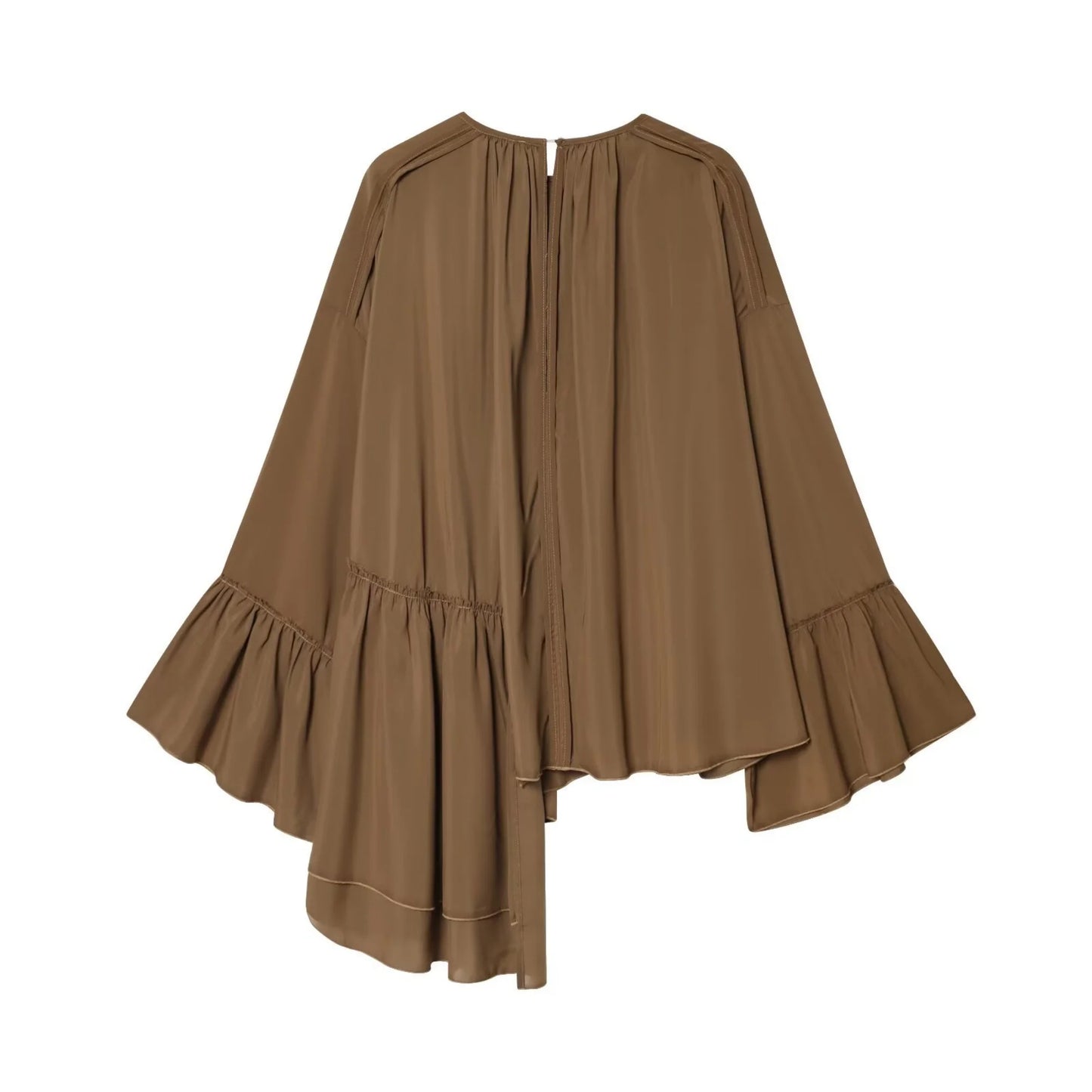 Blouse Chiffon Ruffle Casual Shirt