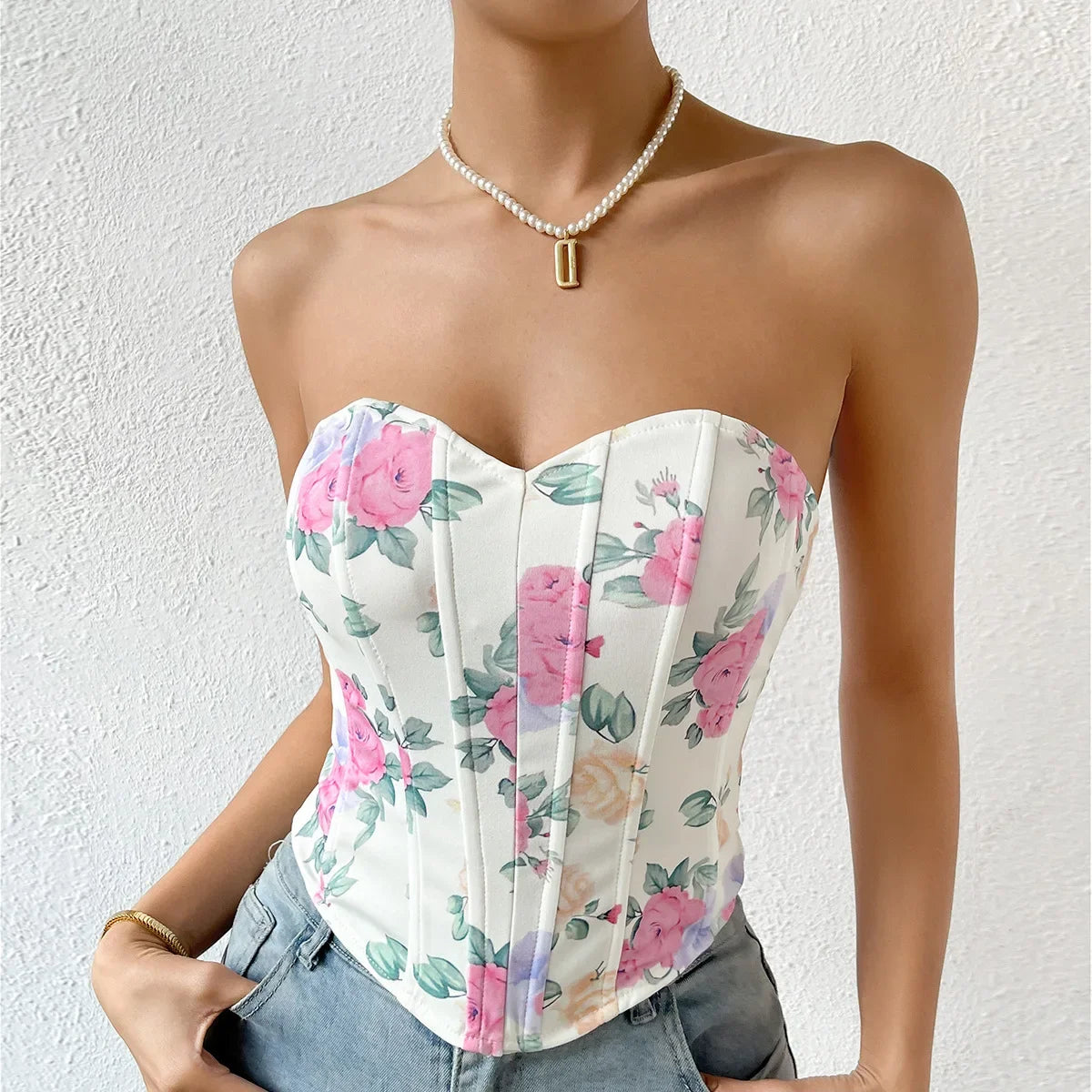 Women Floral Top Sexy Spicy Girl Tank Top