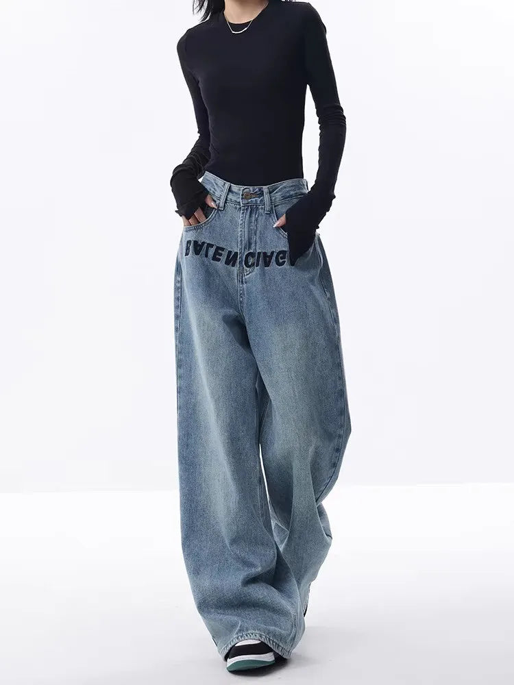Blue Jeans Women Embroidered Design