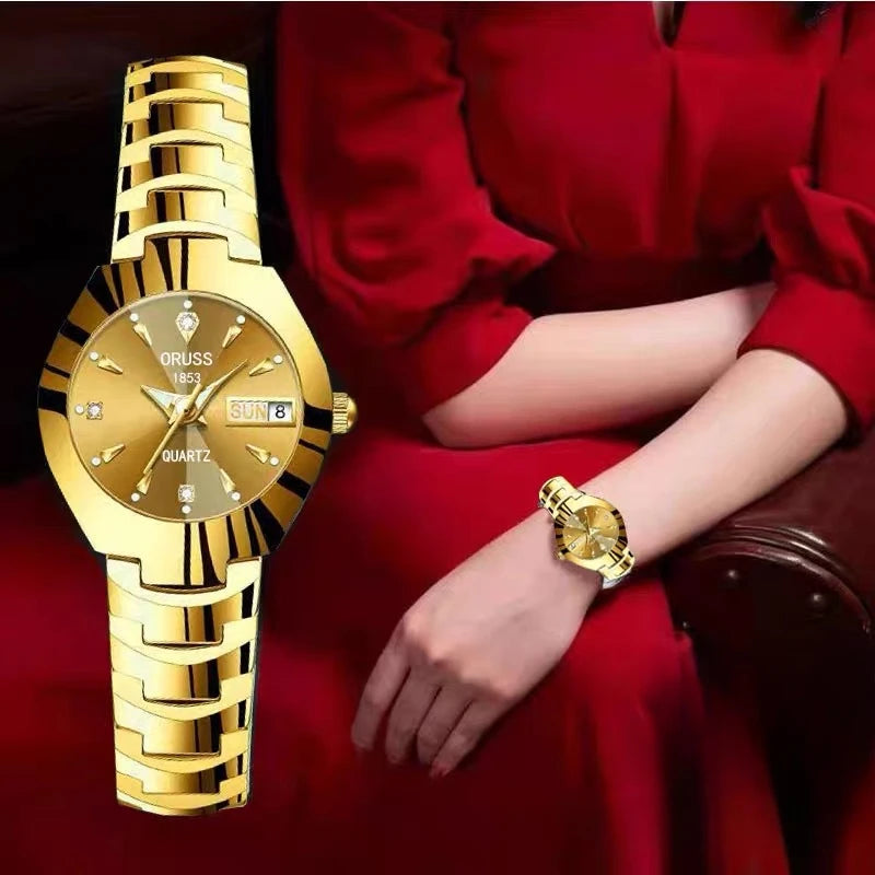 women's  atmospheric dual calendar watch