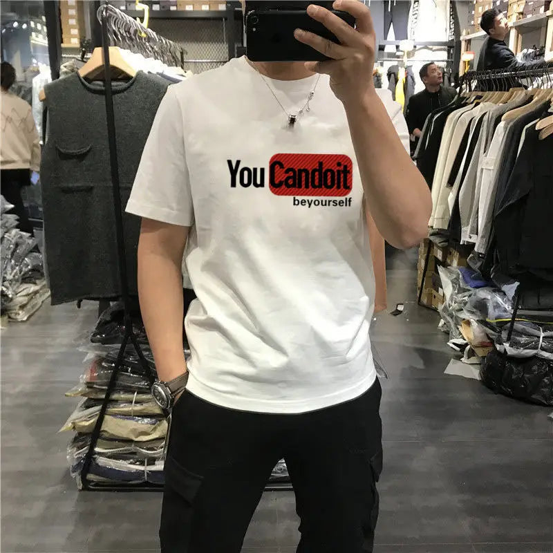 T Shirt for Men Tee Shirts Black 100% Cotton