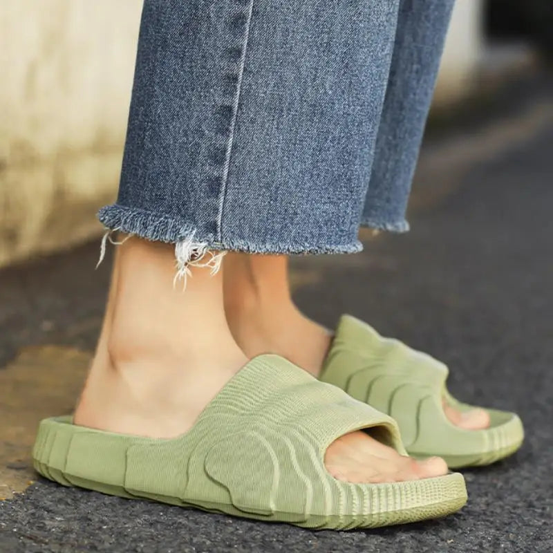Soft EVA Anti-slip Couples Bathroom Beach Slides