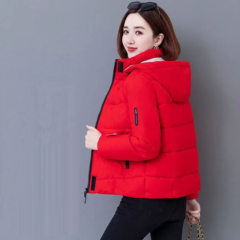 Thick Fleece Cotton Parkas Women Puffer Jacket