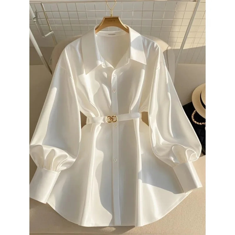White Blouses  French High-end Shirts