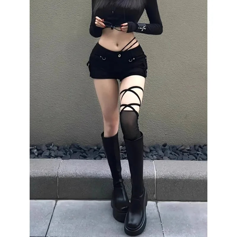 Woman Jeans Low Rise Jeans Baggy Denim Shorts