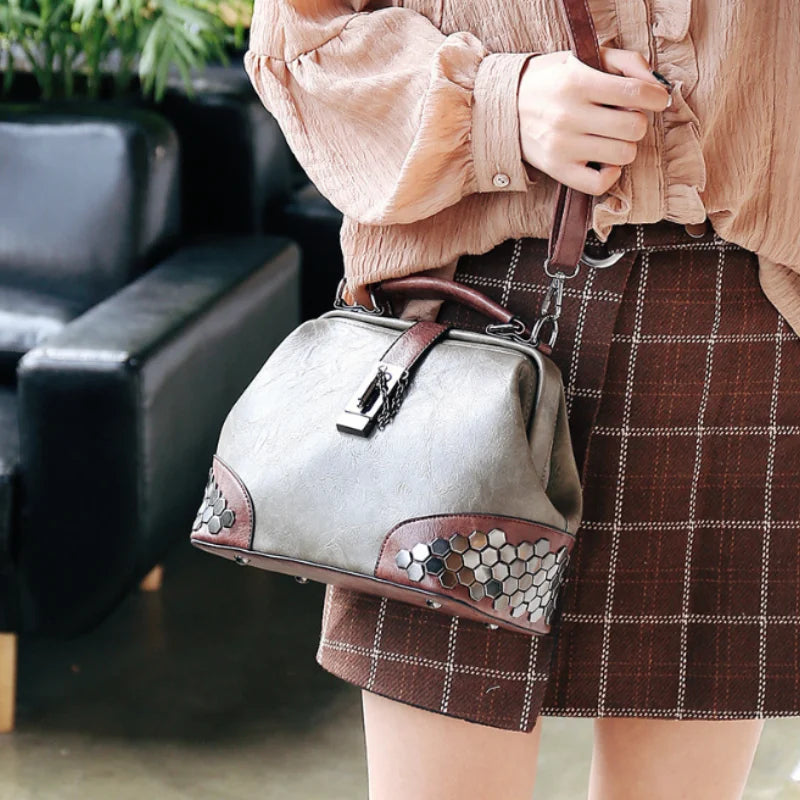 Women's Shoulder Bag Women's Handbag Fashion Purse Vintage Leather Bag