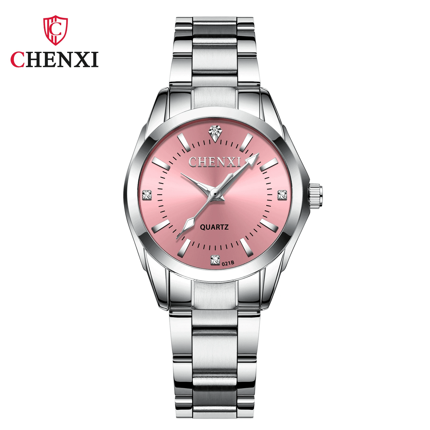 Luxury Stainless Steel Wristwatches Analog Luminous Quartz Clock Watch