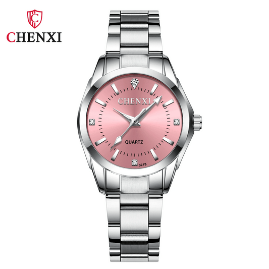 Luxury Stainless Steel Wristwatches Analog Luminous Quartz Clock Watch