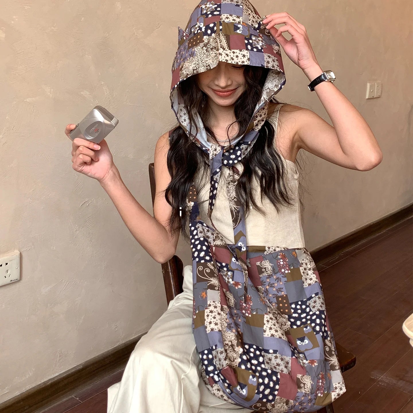 Women's Beach Vacation Hat Scarf