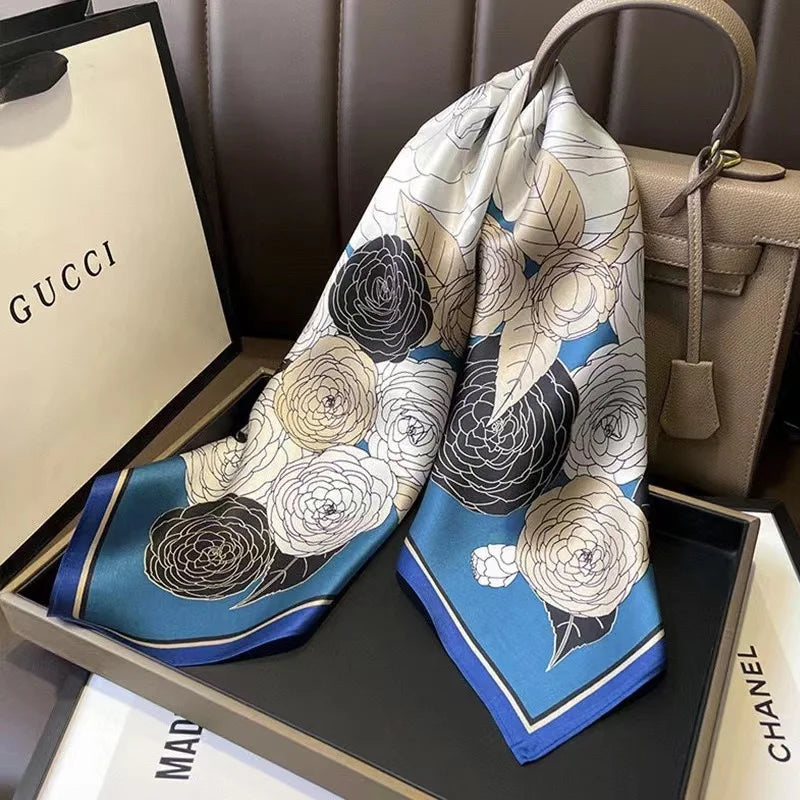 Women Silk Scarf Neckerchief