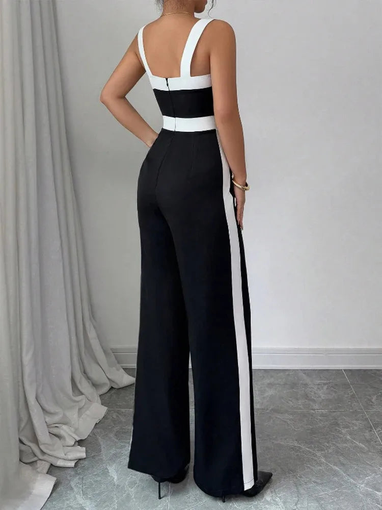 Women's Casual Black Jumpsuit
