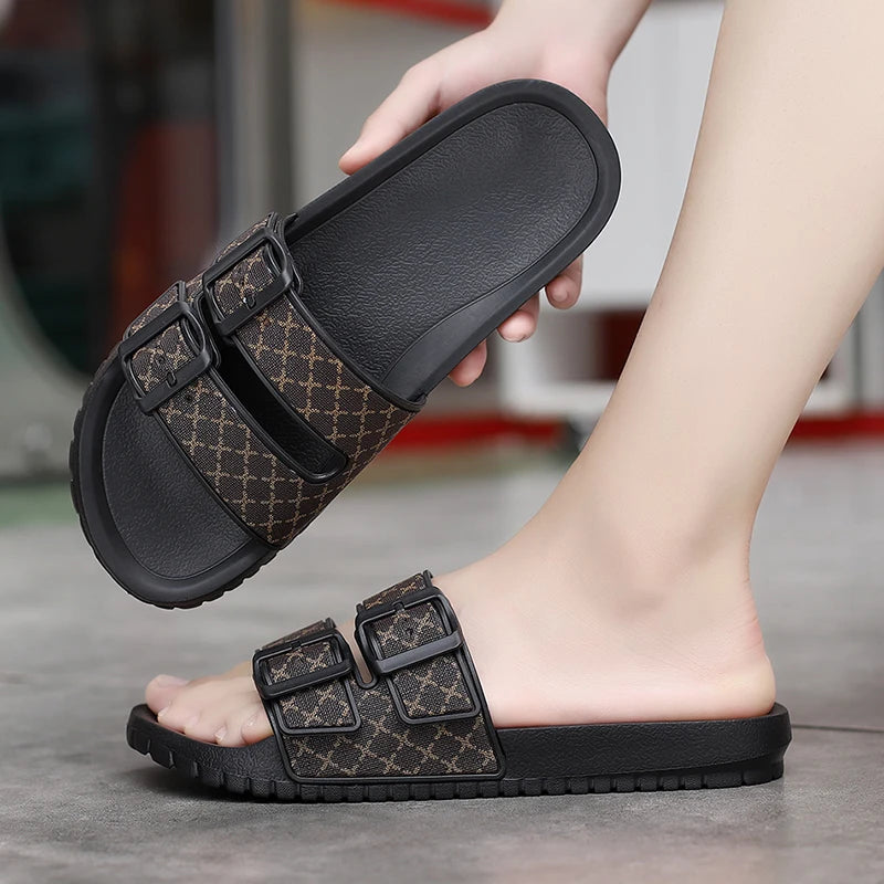 Men Slippers Non-slip Indoor Home Bathroom Slides