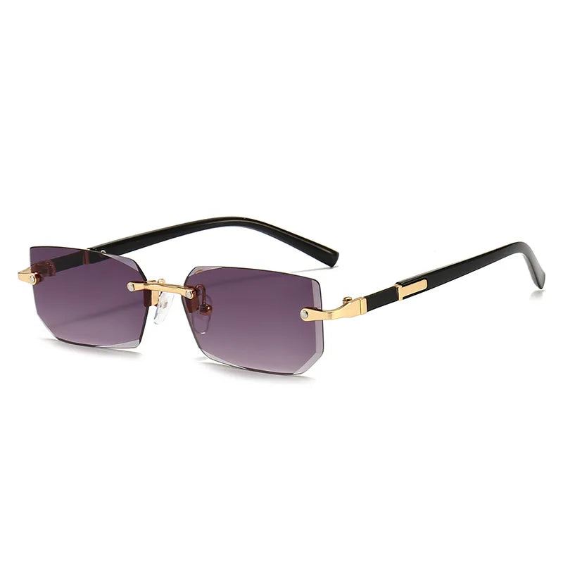 Fashion Rimless Sunglasses Men Women Populare Frameless Sun Glasses