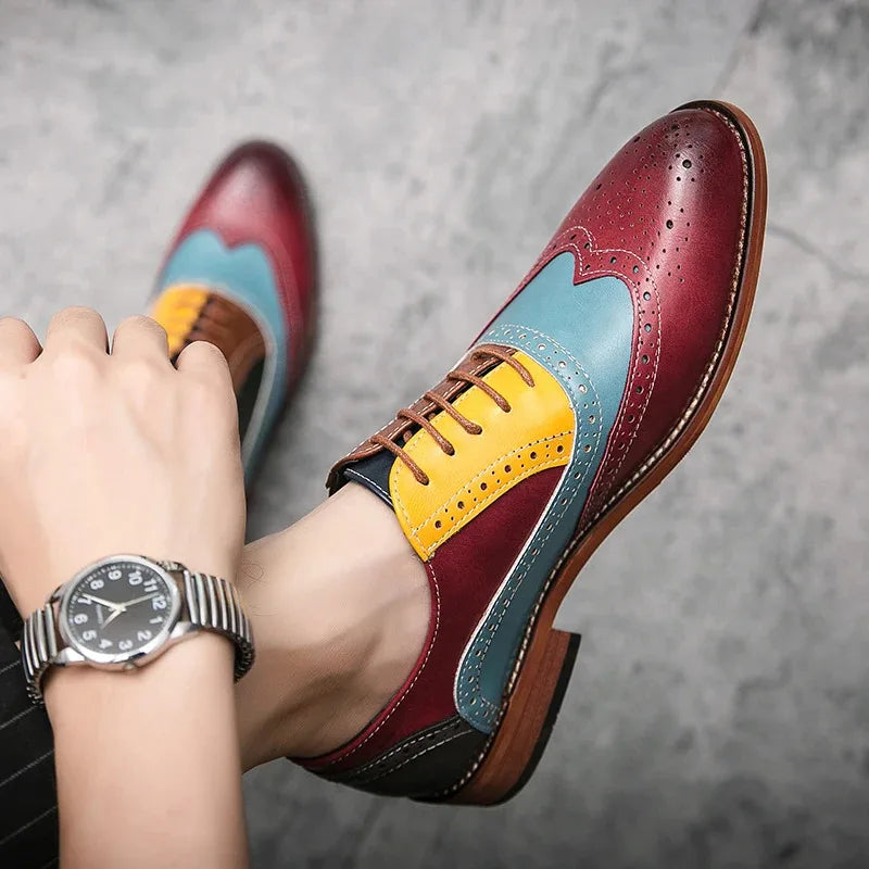 Men's Leather Shoes Casual Comfortable  Dress Shoes