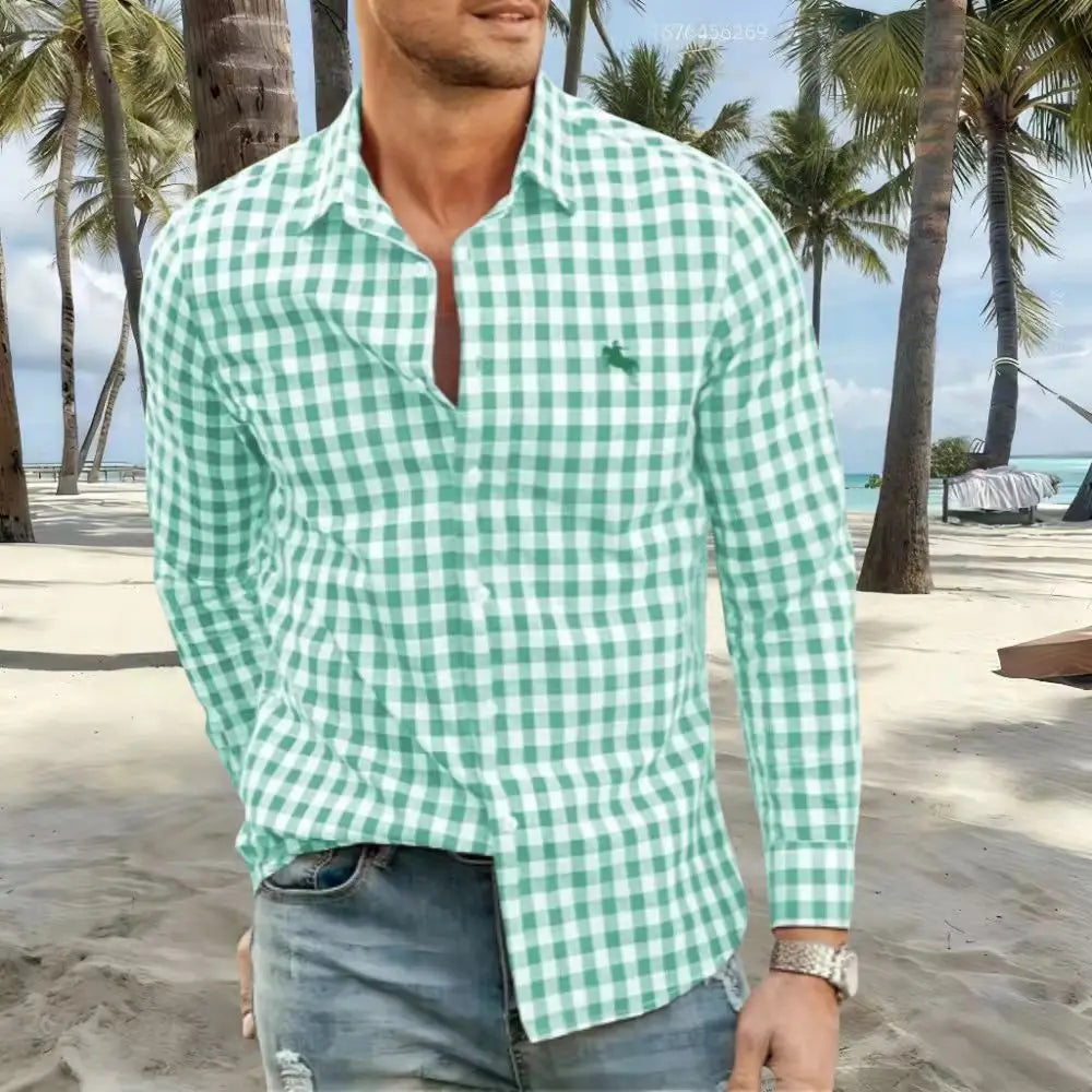 men's shirts striped and checked