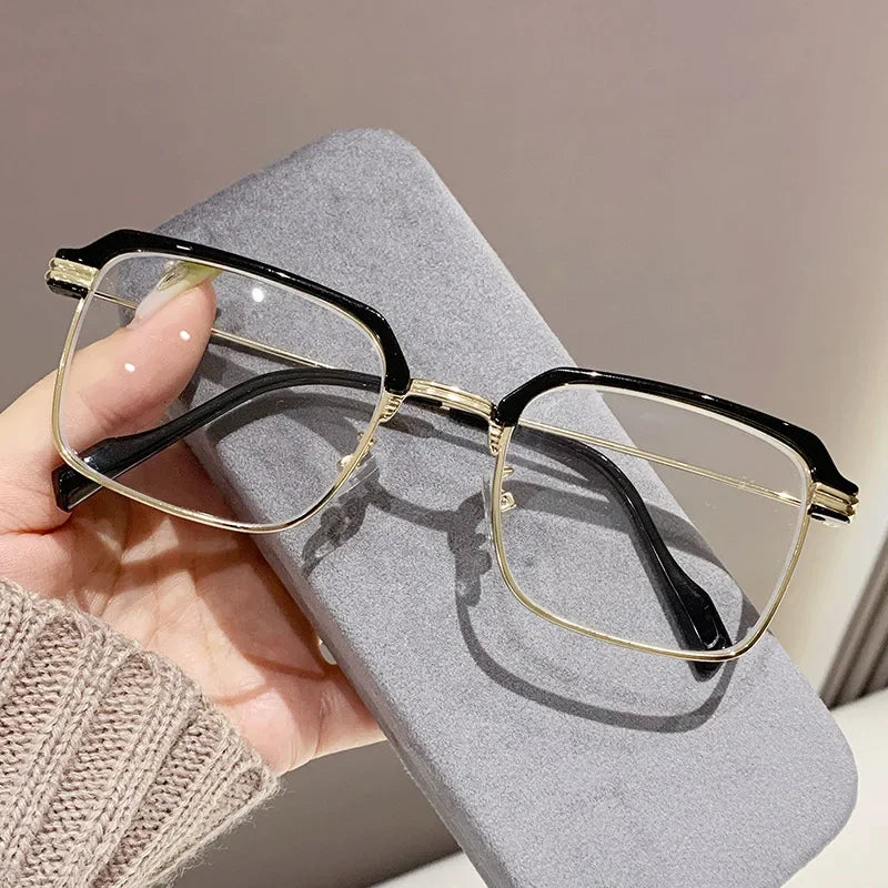 Reading Glasses for Men New Half Frame Fashion Far Sight Hyperopia Eyewear