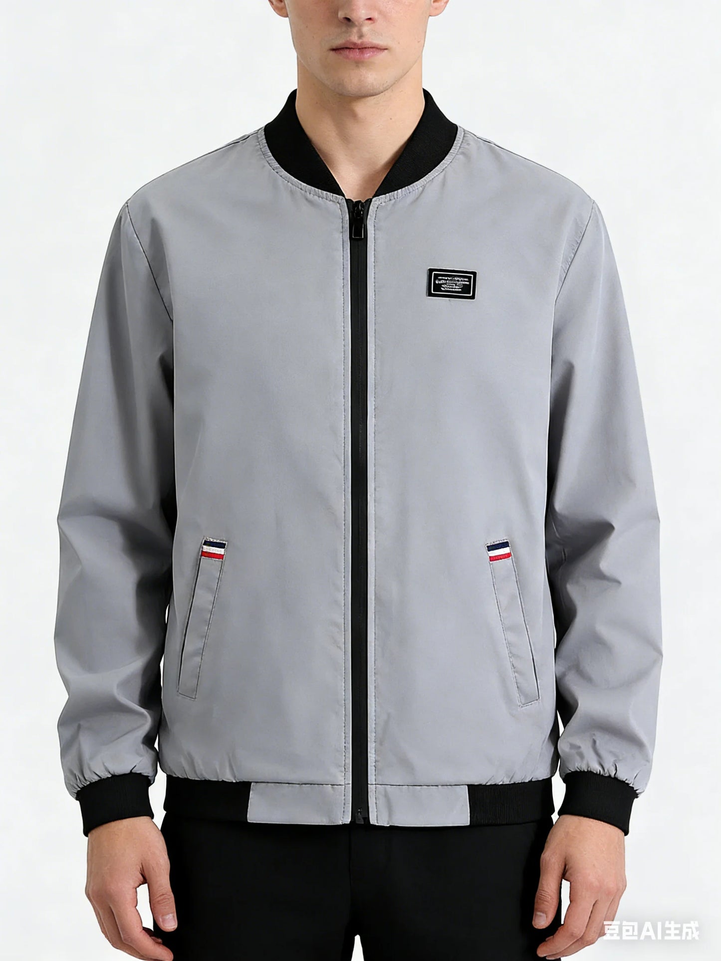 Man Leisure Jacket  Solid Color And Comfortable Zipper Style