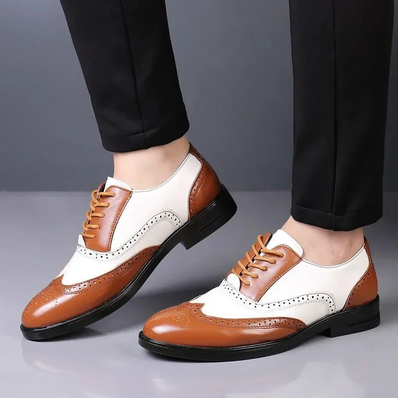 Classic Men Dress Shoes Lace Up Shoes