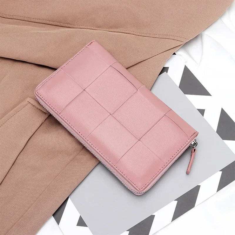 2024 New Fashion Genuine Leather Women Long Wallets