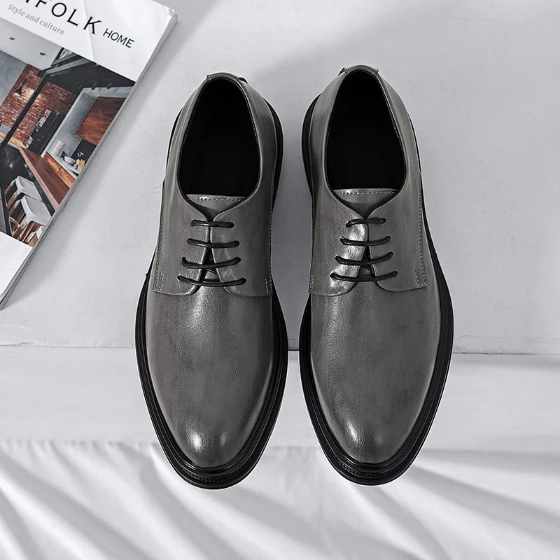 Classic Men's Dress Handmade Lace Up Shoes