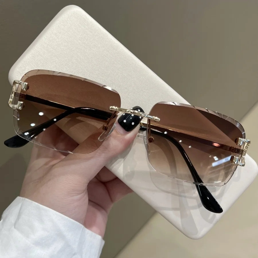 Women's Fashion Glasses New Frameless High-Definition